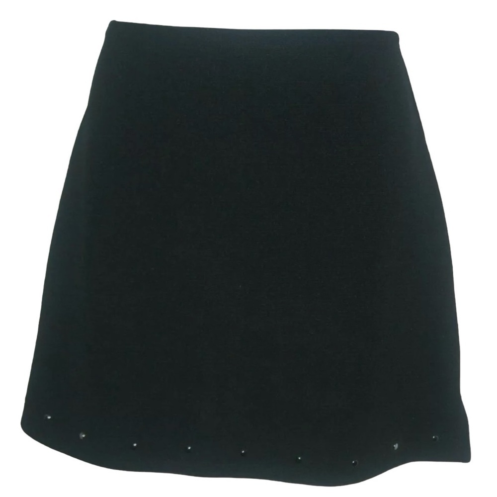 Star C.C.C. Skirt Vintage 90's Black Studded Mini y2k Rock Goth ALT egirl Grunge